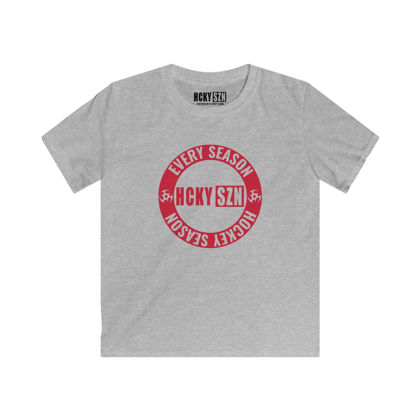 Youth Circle SZN Softstyle Tee (Red Logo) - Various Colors