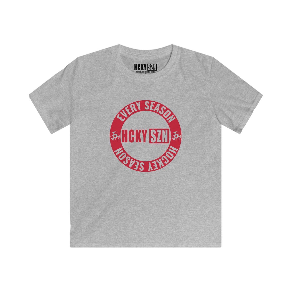Youth Circle SZN Softstyle Tee (Red Logo) - Various Colors