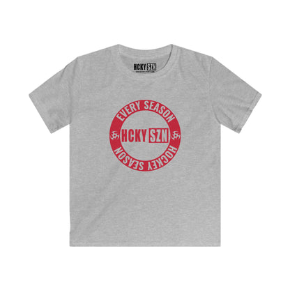 Youth Circle SZN Softstyle Tee (Red Logo) - Various Colors
