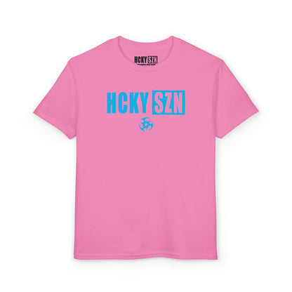 Youth HCKY SZN DryBlend Tee Shirt (Sky Blue Logo) - Various Colors