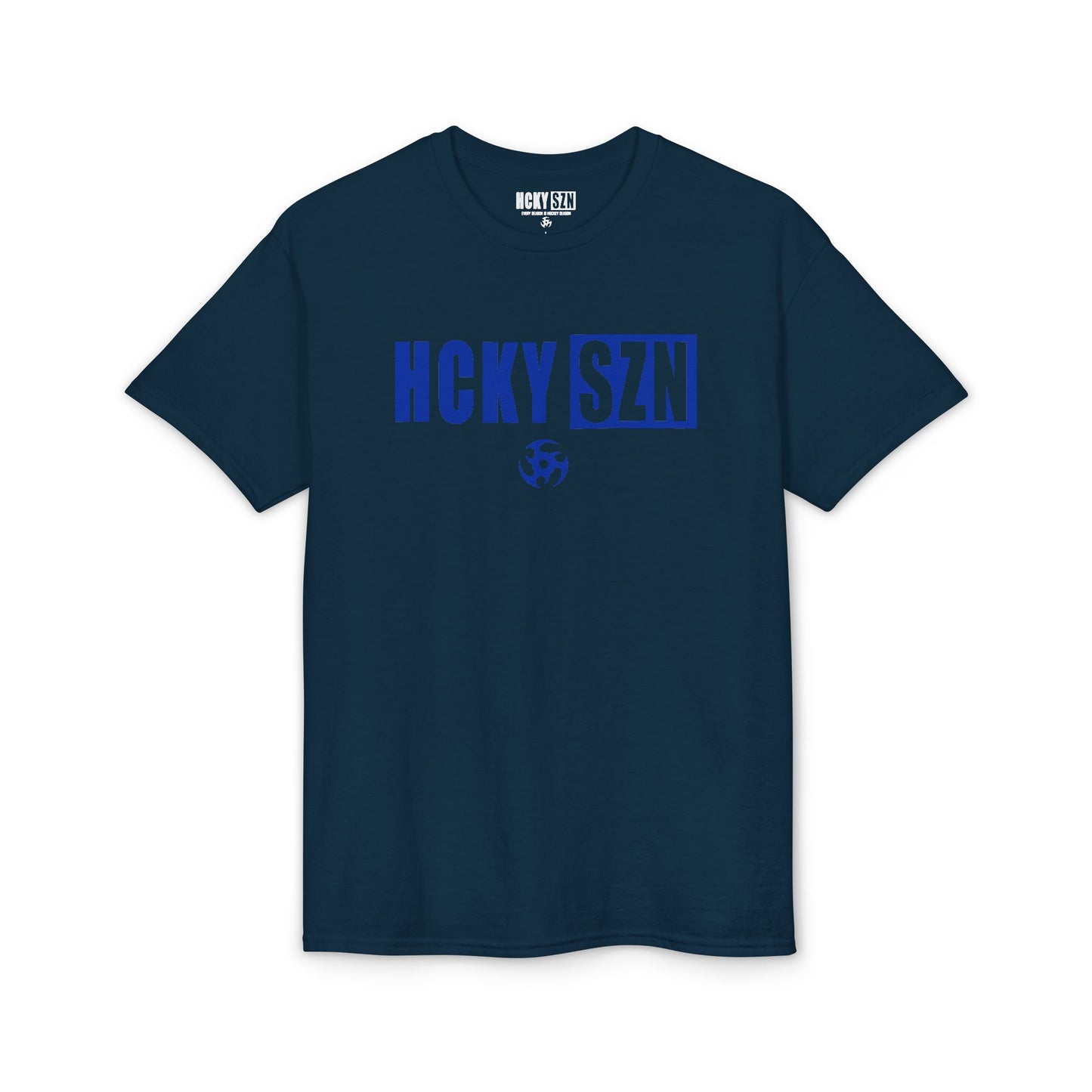 HCKY SZN Simple Star DryBlend Tee Shirt (Blue Logo) - Various Colors
