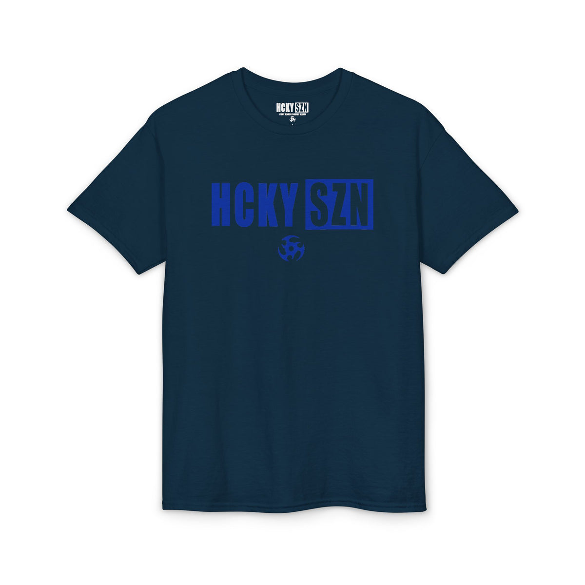 HCKY SZN Simple Star DryBlend Tee Shirt (Blue Logo) - Various Colors