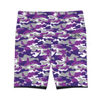HKY SZN High Waisted Workout Shorts (Purple Haze Camo)