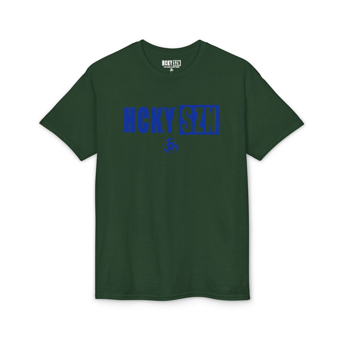 HCKY SZN Simple Star DryBlend Tee Shirt (Blue Logo) - Various Colors