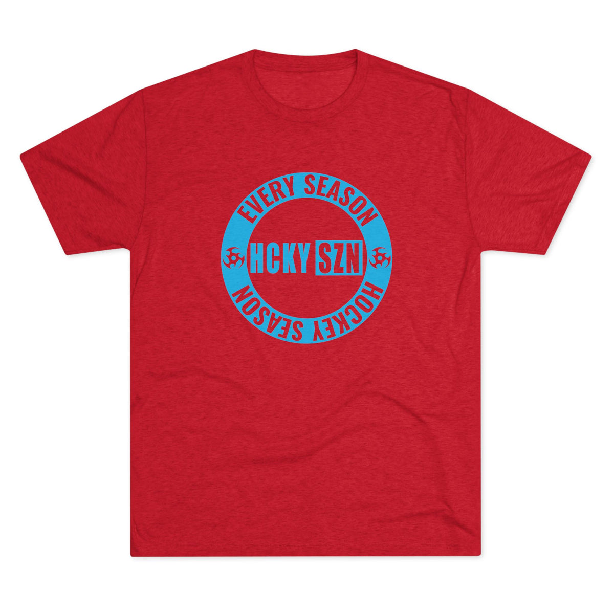 HCKY SZN Circle Logo TriBlend Tee Shirt (Sky Blue) - Various Colors