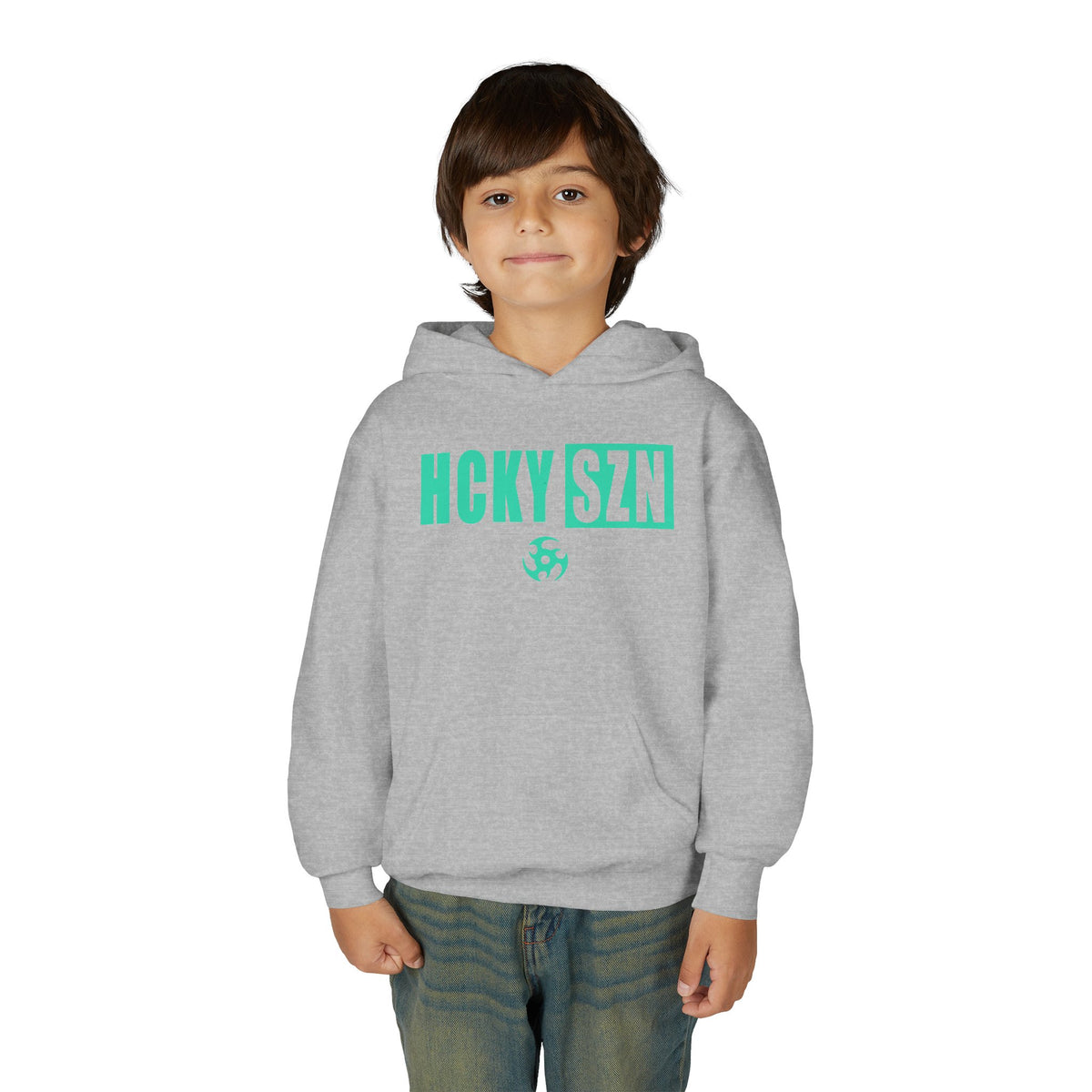 Youth HCKY SZN (Seafoam Logo) Hooded Sweatshirt - Various Colors