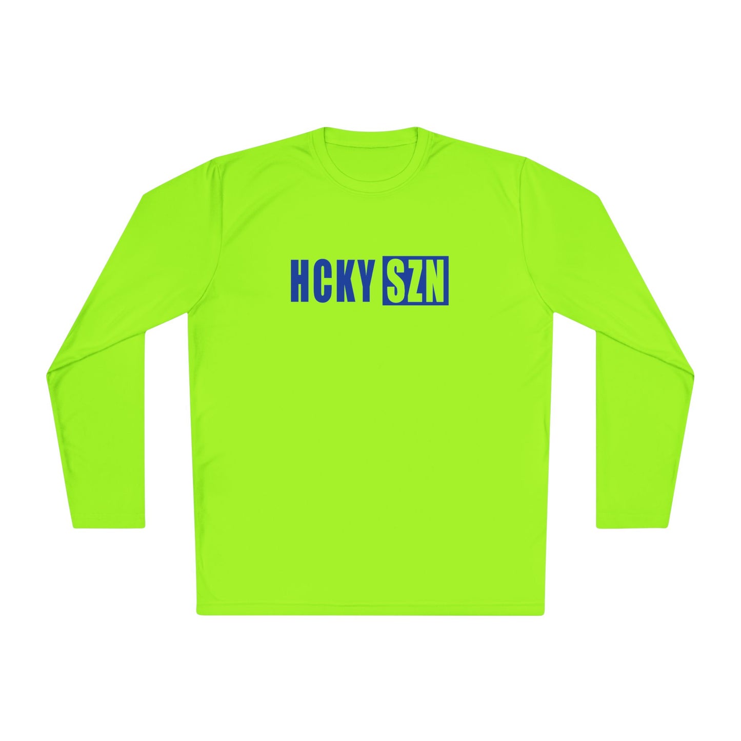 HCKY SZN Performance Long Sleeve Tee (Royal Blue Logo) - Various Colors