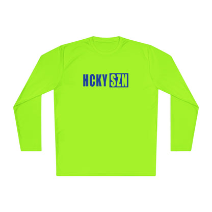 HCKY SZN Performance Long Sleeve Tee (Royal Blue Logo) - Various Colors