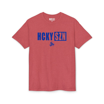 HCKY SZN Simple Star DryBlend Tee Shirt (Blue Logo) - Various Colors