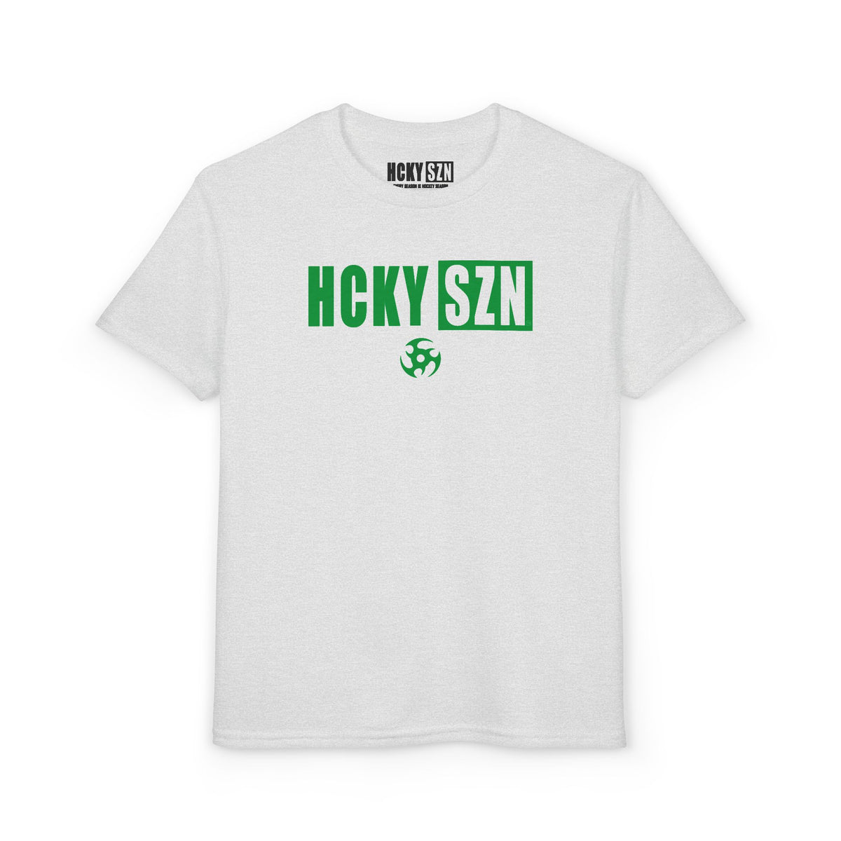 Youth HCKY SZN DryBlend Tee Shirt (Green Logo) - Various Colors