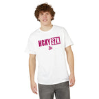 HCKY SZN Simple Star DryBlend Tee Shirt (Raspberry Logo) - Various Colors
