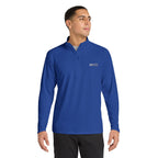 HCKY SZN Embroidered Quarter-Zip Pullover (Royal/White)