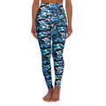 HCKY SZN High Waisted Yoga Leggings (Lightning Camo)