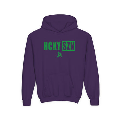 Youth HCKY SZN (Green Logo) Hooded Sweatshirt - Various Colors