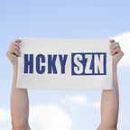 HCKY SZN 11x18 Skate Towel (White/Blue) Hockey Towel