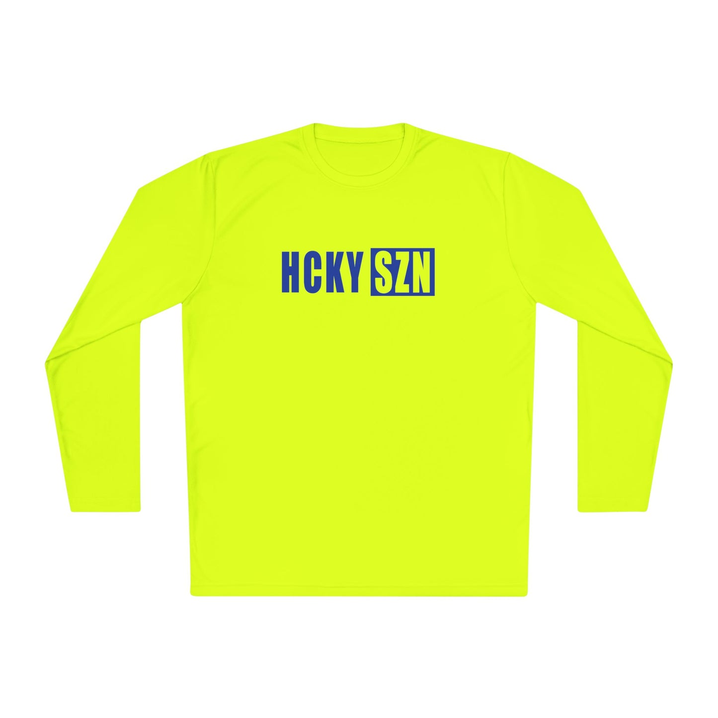 HCKY SZN Performance Long Sleeve Tee (Royal Blue Logo) - Various Colors