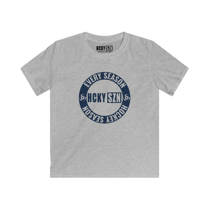 Youth Circle SZN Softstyle Tee (Navy Logo) - Various Colors