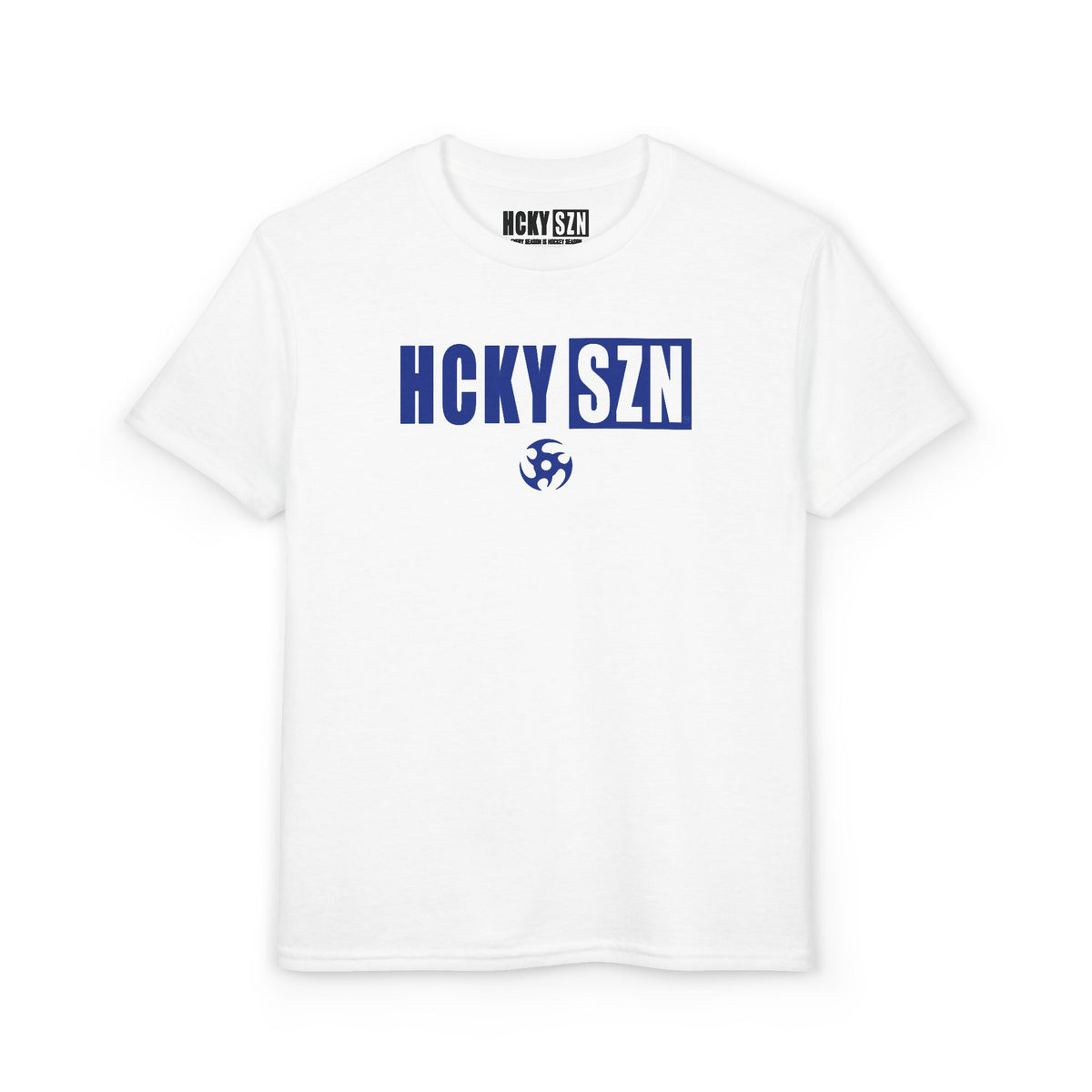 Youth HCKY SZN DryBlend Tee Shirt (Royal Logo) - Various Colors