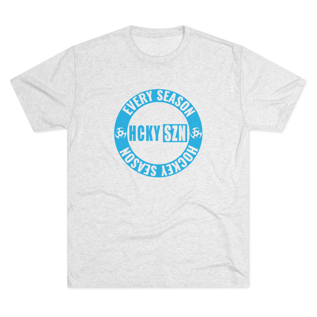 HCKY SZN Circle Logo TriBlend Tee Shirt (Sky Blue) - Various Colors