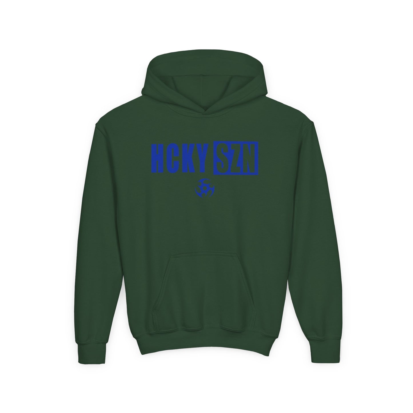 Youth HCKY SZN (Royal Blue Logo) Hooded Sweatshirt - Various Colors