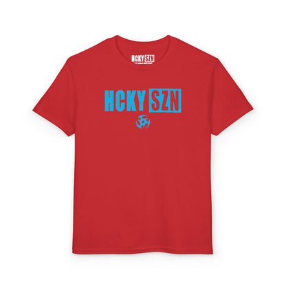 Youth HCKY SZN DryBlend Tee Shirt (Sky Blue Logo) - Various Colors