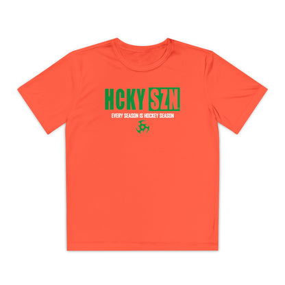 Every Season is HCKY SZN Youth Competitor Tee (Green Logo) - Various Colors