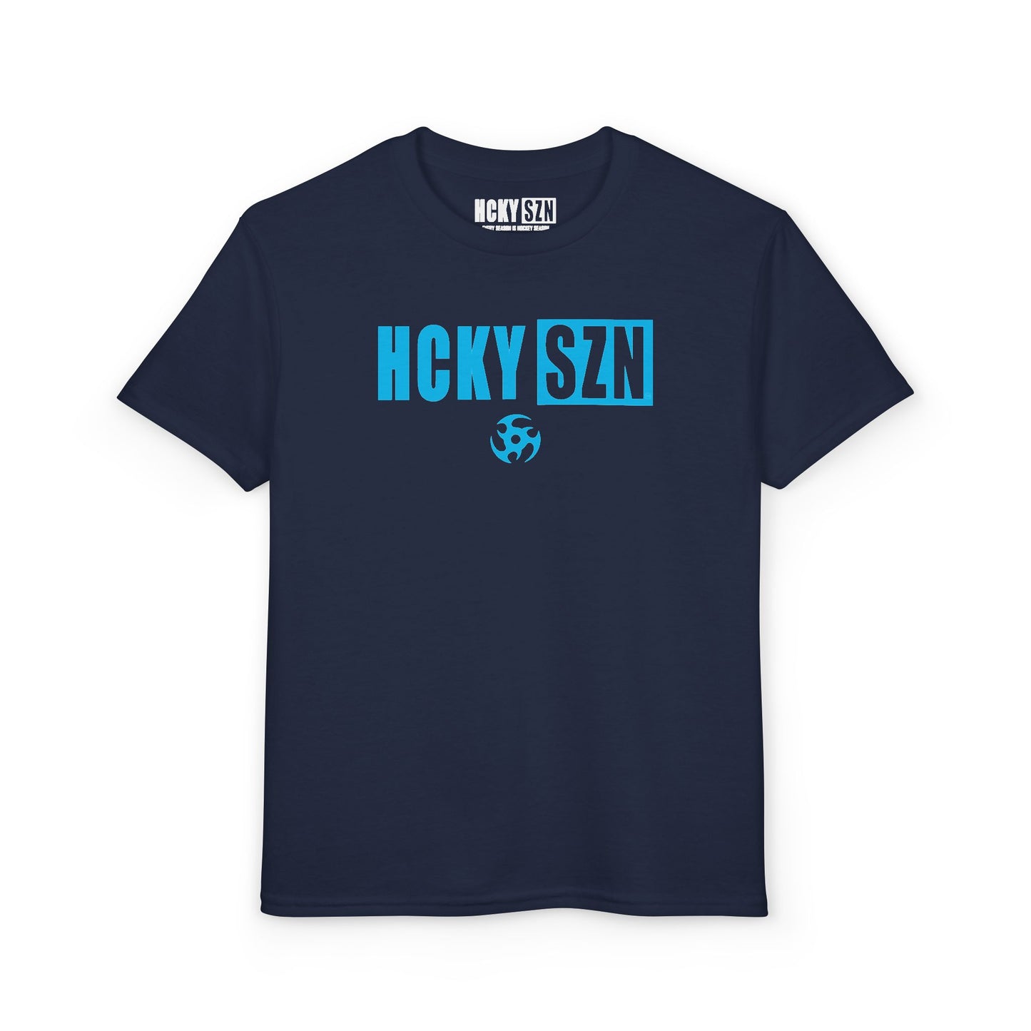 Youth HCKY SZN DryBlend Tee Shirt (Sky Blue Logo) - Various Colors