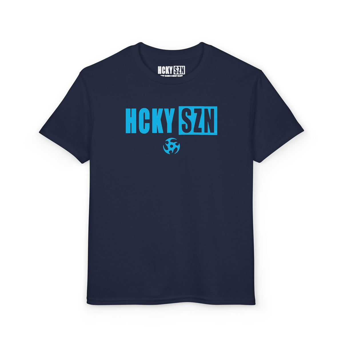 Youth HCKY SZN DryBlend Tee Shirt (Sky Blue Logo) - Various Colors