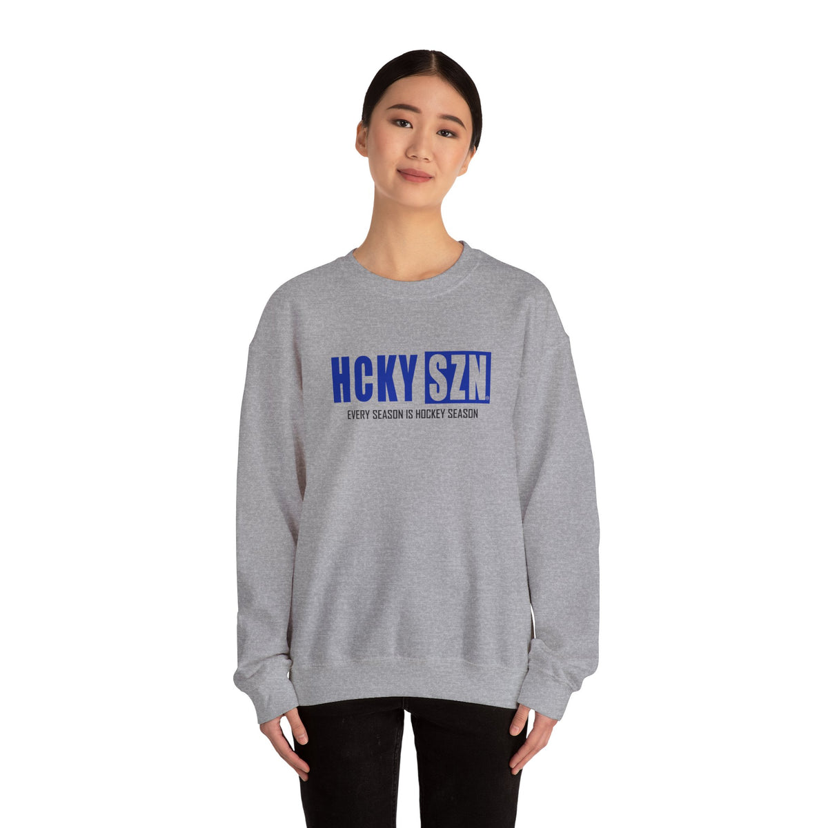 HCKY SZN Crewneck Sweatshirt (Royal Blue Logo) - Various Colors