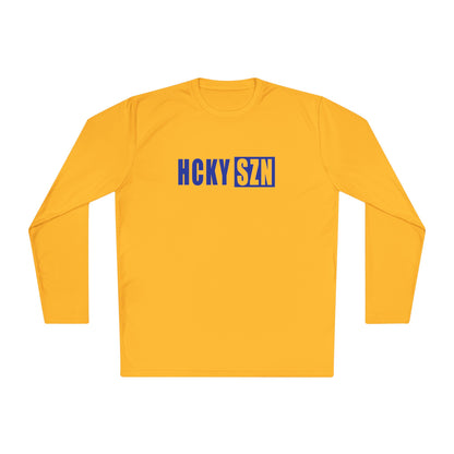 HCKY SZN Performance Long Sleeve Tee (Royal Blue Logo) - Various Colors