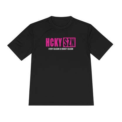 Every Season is HCKY SZN Performance Tee (Hot Pink Logo) - Various Colors