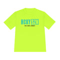 HCKYSZN (Deke Dangle) Adult Performance Tee - Neon Yellow/Seafoam/Black