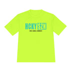 HCKYSZN (Deke Dangle) Adult Performance Tee - Neon Yellow/Seafoam/Black