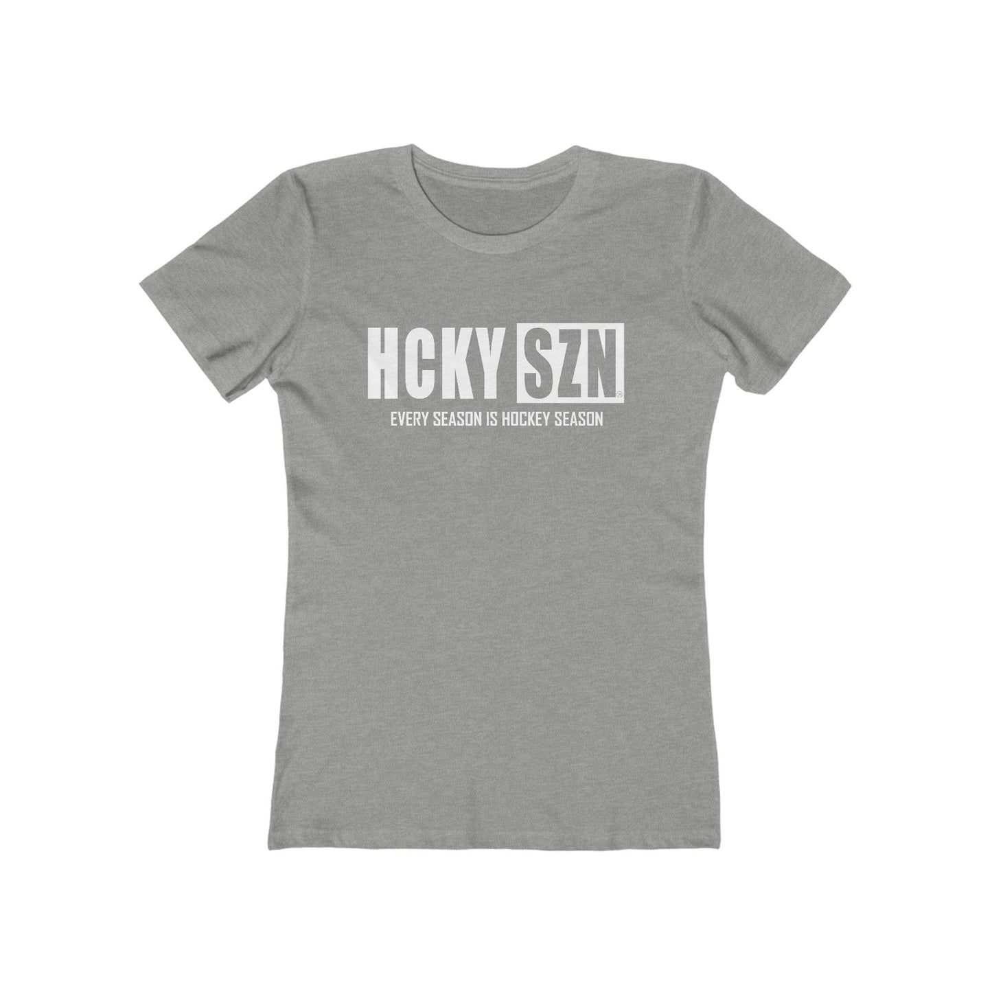 Every Season Is Hockey Season Women's Boyfriend Tee (White Logo) - Various Colors