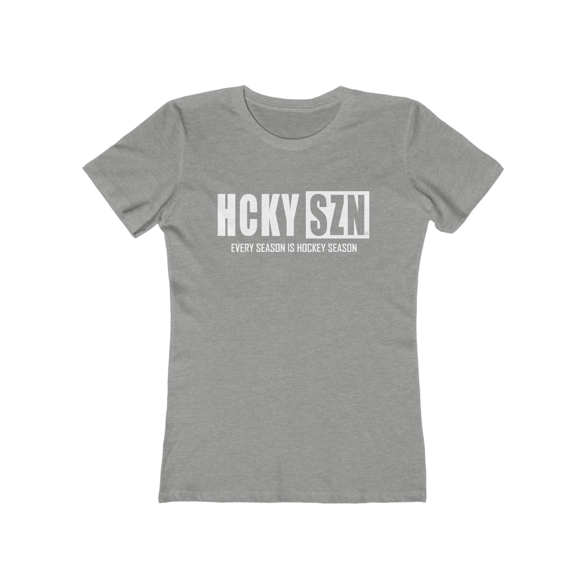 Every Season Is Hockey Season Women's Boyfriend Tee (White Logo) - Various Colors