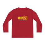 Every Season is HCKY SZN Youth Competitor Long Sleeve Tee (Yellow Logo) - Various Colors