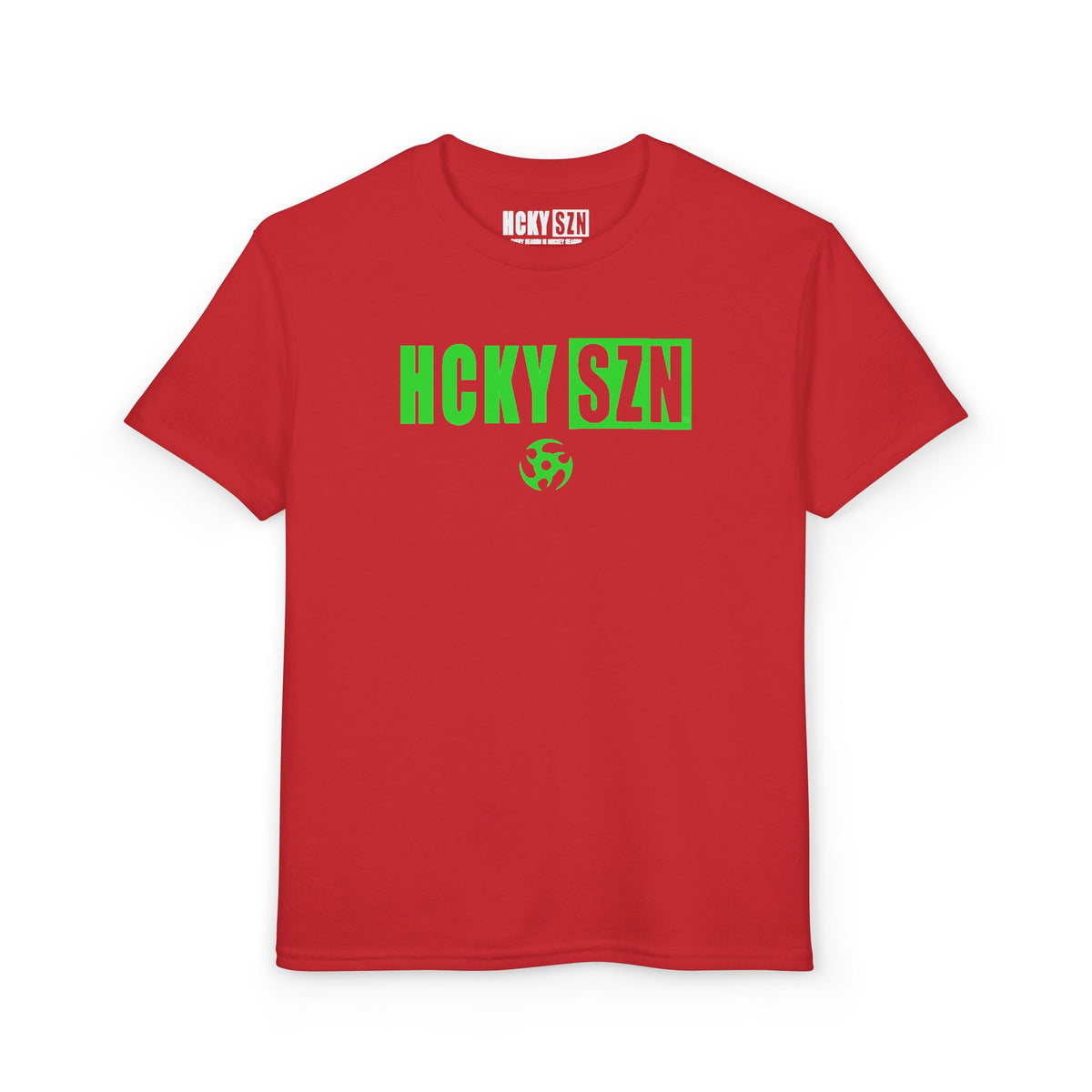 Youth HCKY SZN DryBlend Tee Shirt (Lime Logo) - Various Colors