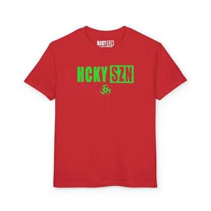 Youth HCKY SZN DryBlend Tee Shirt (Lime Logo) - Various Colors