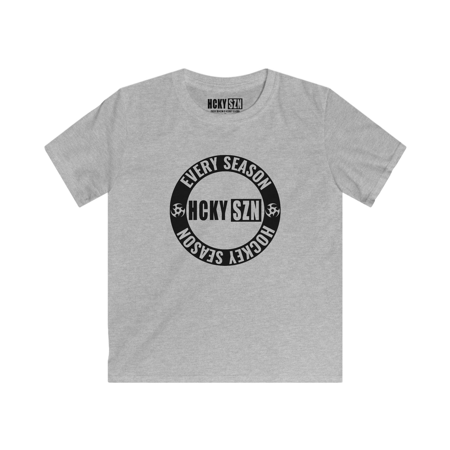 Youth Circle SZN Softstyle Tee (Black Logo) - Various Colors