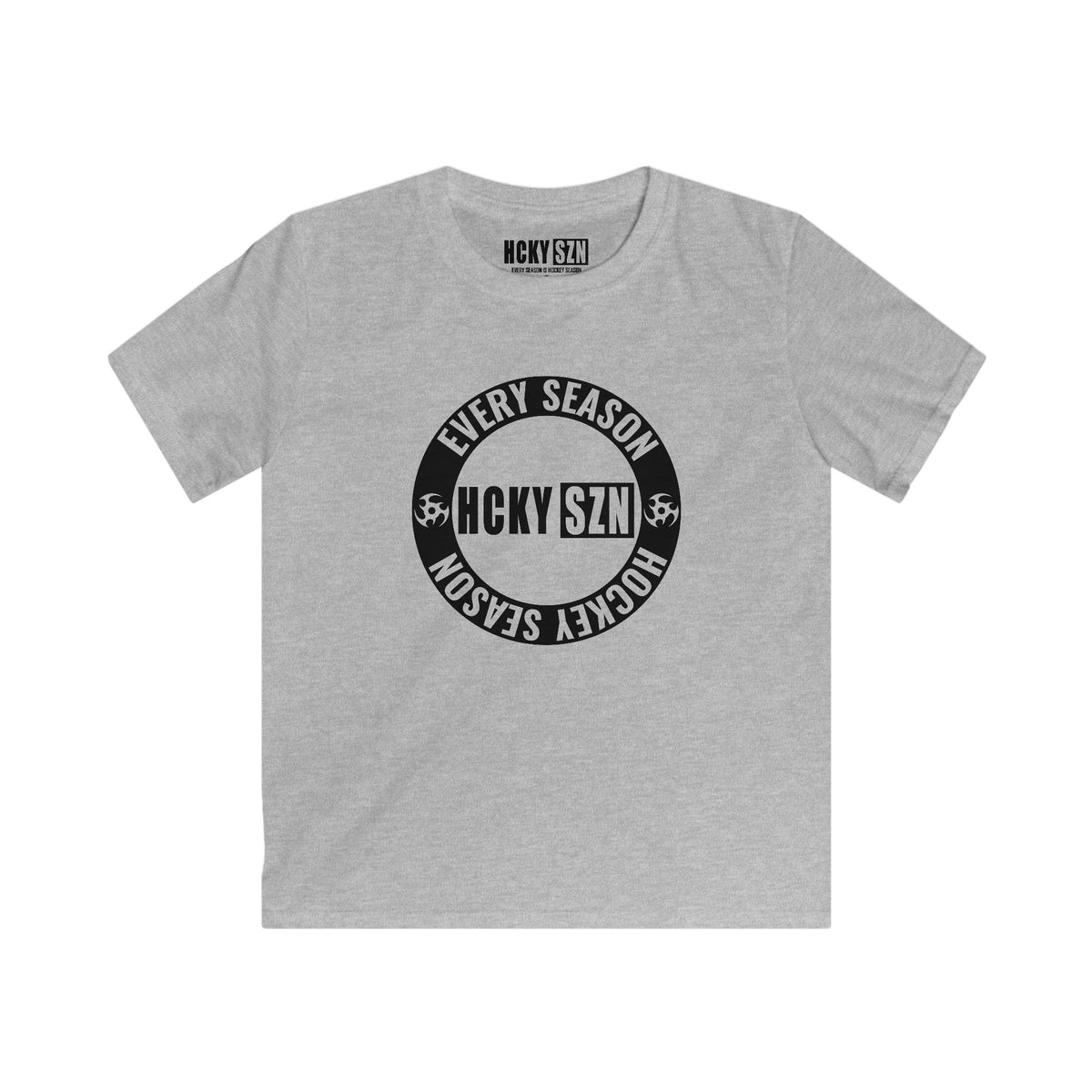 Youth Circle SZN Softstyle Tee (Black Logo) - Various Colors