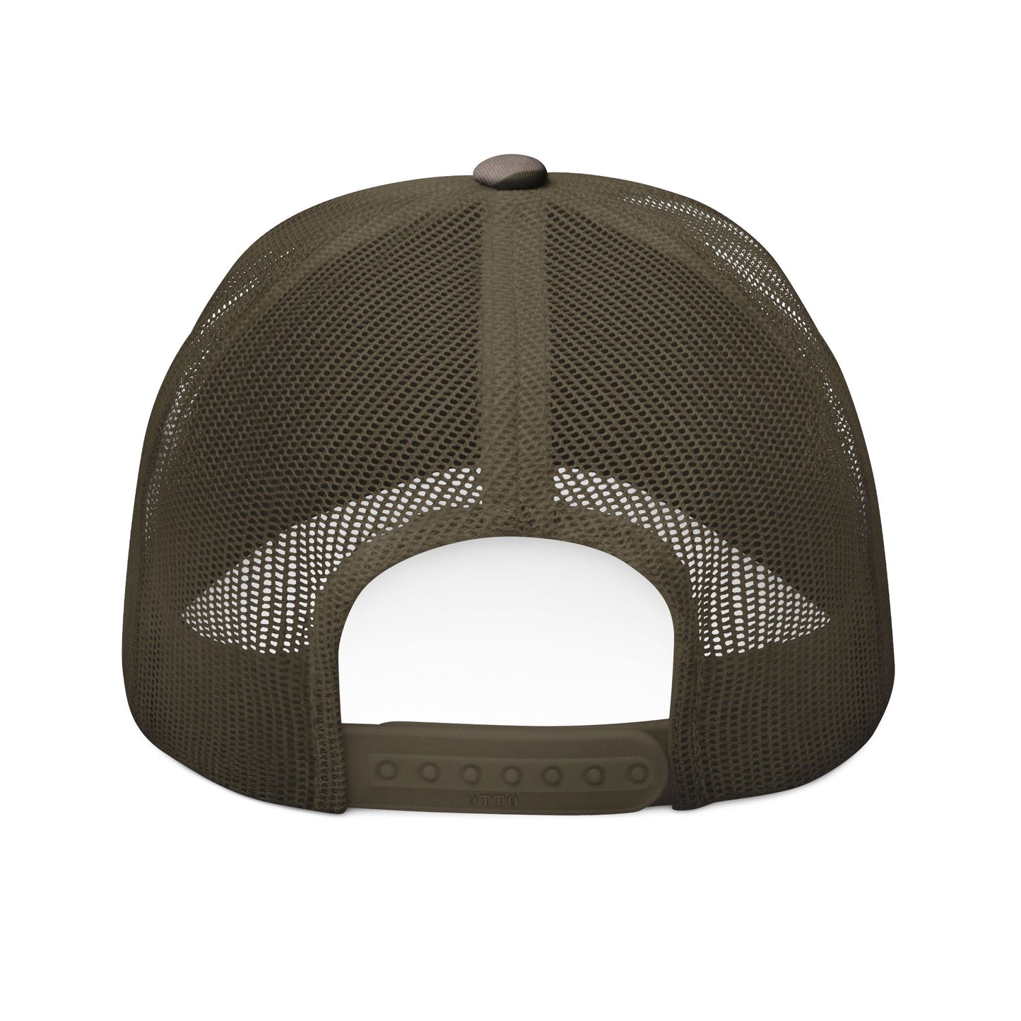HCKY SZN Embroidered Olive Camo Trucker Hat
