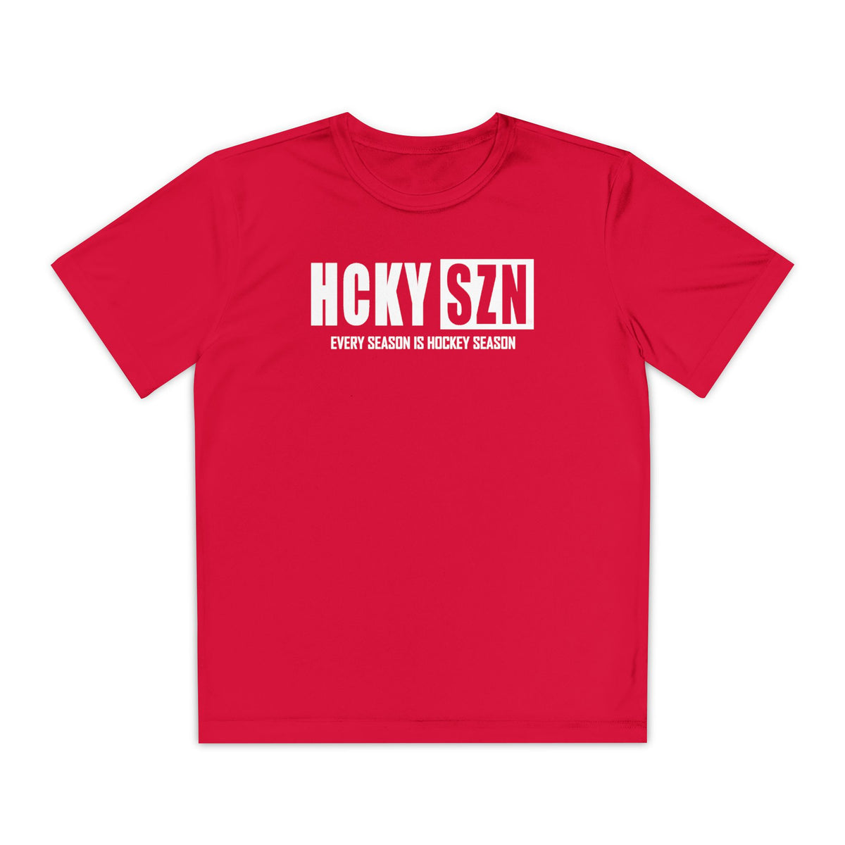 Every Season is HCKYSZN Youth Competitor Tee - White Logo