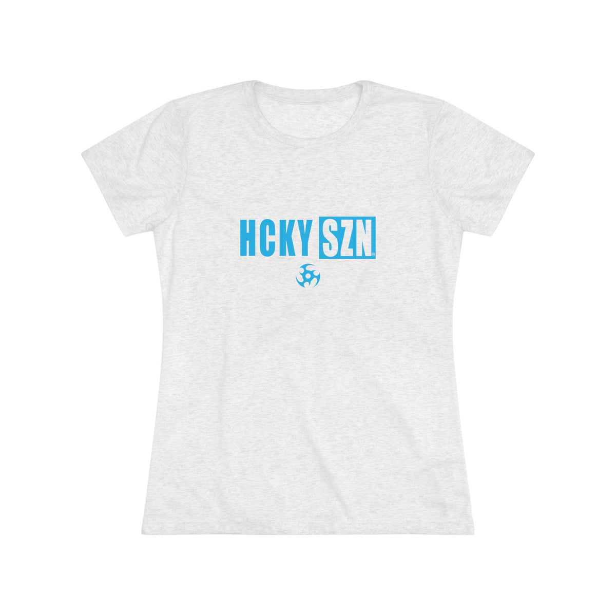 Women’s Hockey Vibe Triblend Tee (Sky Blue Logo)