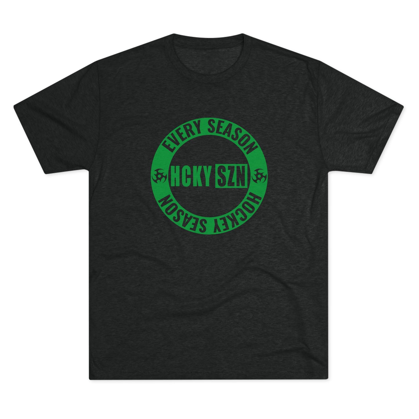 HCKY SZN Circle Logo TriBlend Tee Shirt (Green) - Various Colors