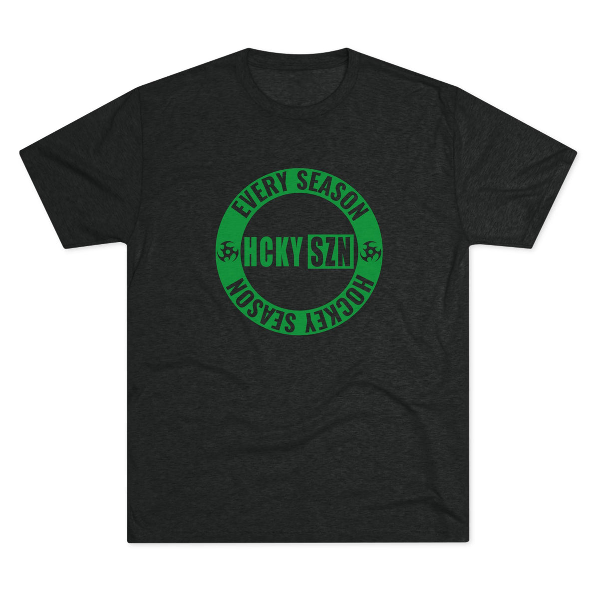HCKY SZN Circle Logo TriBlend Tee Shirt (Green) - Various Colors