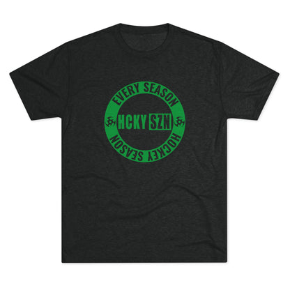 HCKY SZN Circle Logo TriBlend Tee Shirt (Green) - Various Colors