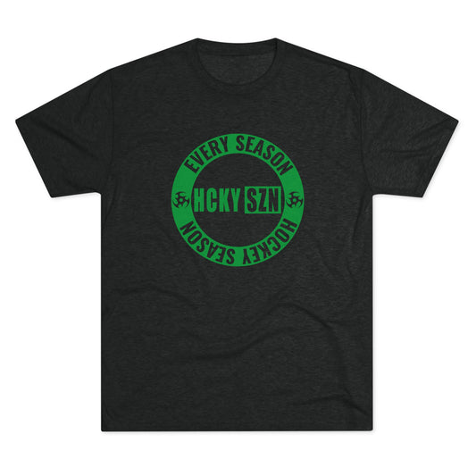 HCKY SZN Circle Logo TriBlend Tee Shirt (Green) - Various Colors