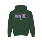 Youth HCKY SZN (Lavender Logo) Hooded Sweatshirt - Various Colors
