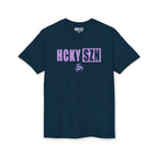 HCKY SZN Simple Star DryBlend Tee Shirt (Lavender Logo) - Various Colors
