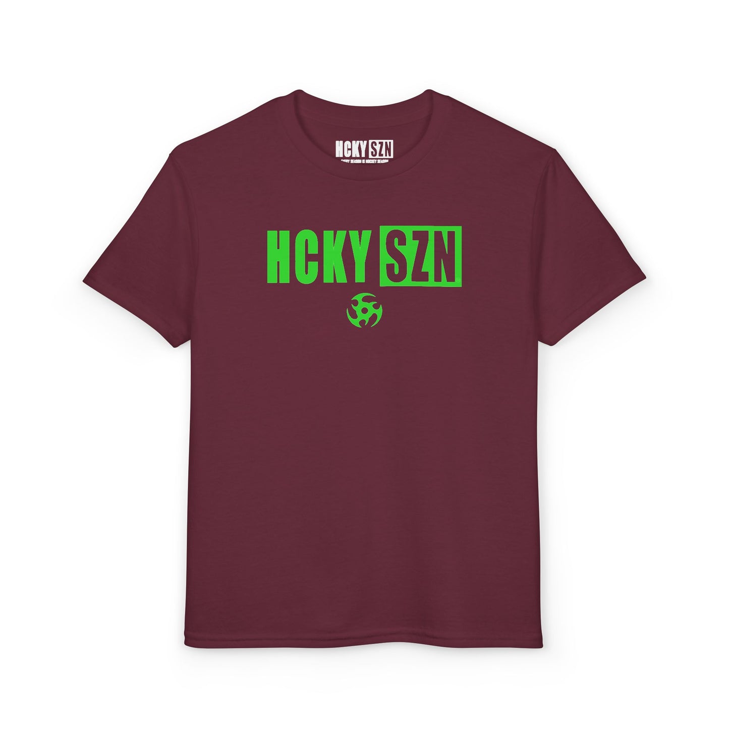 Youth HCKY SZN DryBlend Tee Shirt (Lime Logo) - Various Colors